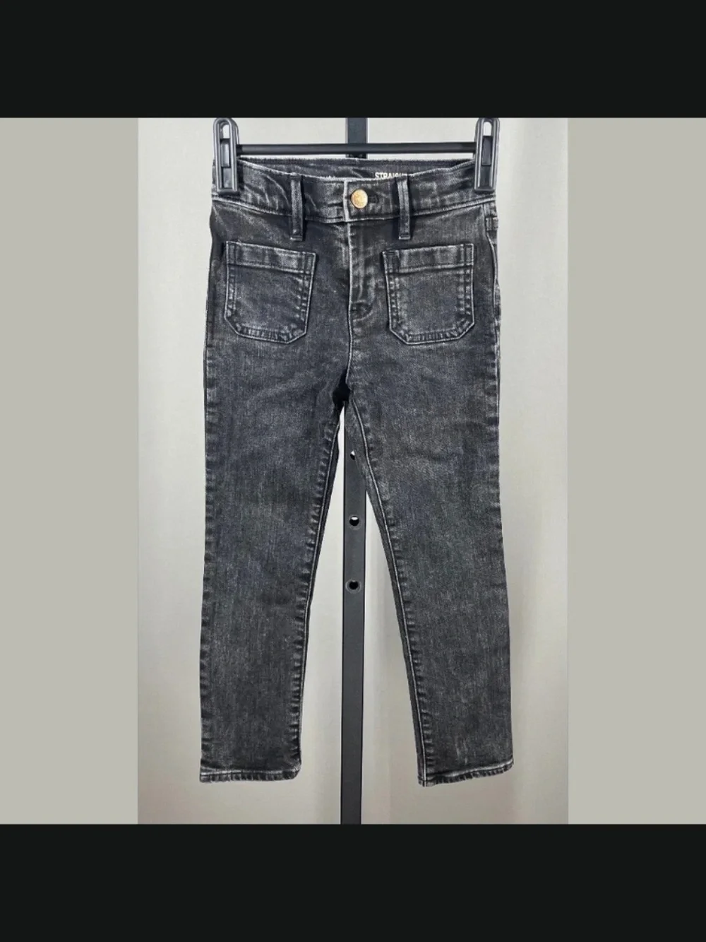 NEW J Crew Crewcuts Jeans Girls 6 black denim skinny casual preppy classic